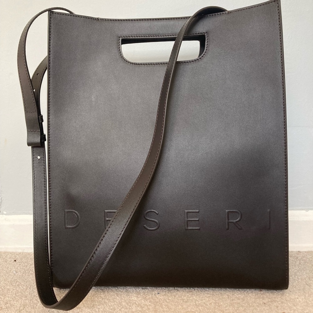 DESERI tote 100% leather shopper